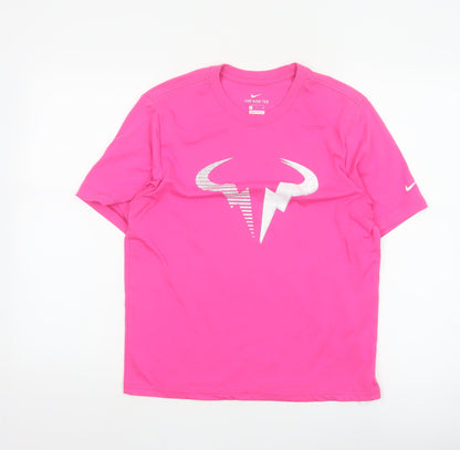 Nike Women’s Pink Dri-FIT T-Shirt Small Short Sleeve Active Top