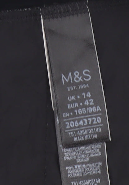 Marks and Spencer Womens Black Size 14 Quilted Bodywarmer