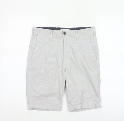 Marks and Spencer Men’s Grey Chino Shorts Size 30 Regular Fit