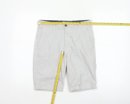 Marks and Spencer Men’s Grey Chino Shorts Size 30 Regular Fit