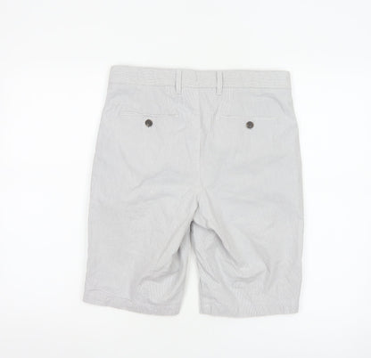Marks and Spencer Men’s Grey Chino Shorts Size 30 Regular Fit