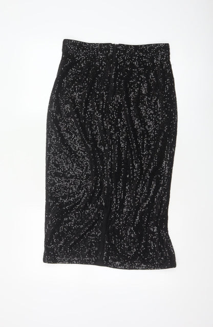 Marks and Spencer Women’s Black Sequin Pencil Skirt Size 10
