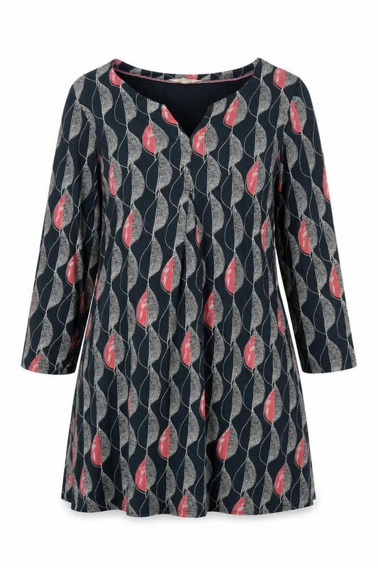 White Stuff Women's Multicoloured Tunic Blouse UK 10 Cotton Modal