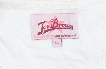 Joe Browns Women’s Pink Lace Trim Cotton Camisole Tank Top Size 14