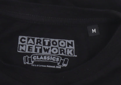 Cartoon Network Johnny Bravo Black Christmas Graphic Men's M T-Shirt