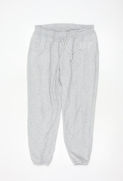 GAP Womens Grey Fleece Sweatpants L Comfortable Casual Joggers