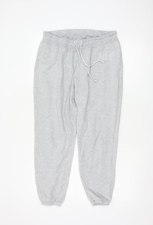 GAP Womens Grey Fleece Sweatpants L Comfortable Casual Joggers