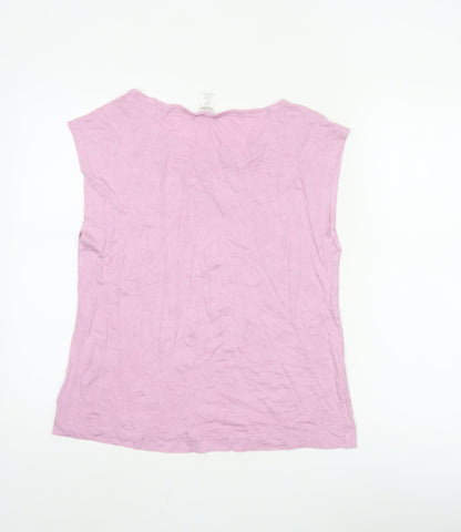 Calvin Klein Women's Pink Jersey Sleeveless Nightshirt S