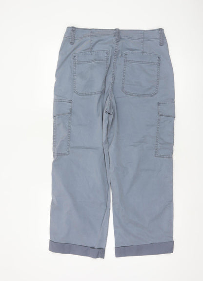 Marks and Spencer Women’s Grey Cargo Trousers Size 12 Regular