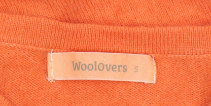 Woolovers Women’s Orange Cashmere Merino Cardigan Size S
