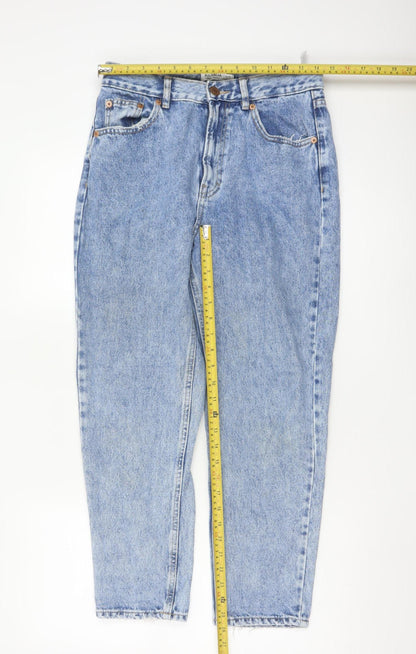 Pull & Bear Women’s Blue Acid Wash Mom Jeans Size 10