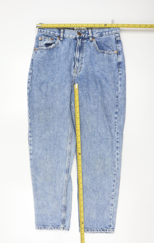 Pull & Bear Women’s Blue Acid Wash Mom Jeans Size 10