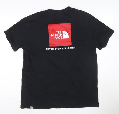 The North Face Men's Black Cotton Graphic Outdoor T-Shirt L