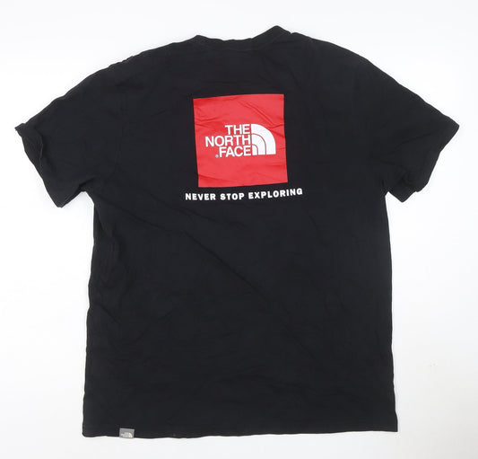 The North Face Men's Black Cotton Graphic Outdoor T-Shirt L
