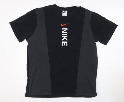 Nike Men's Black Crew Neck Short Sleeve Graphic T-Shirt Size L