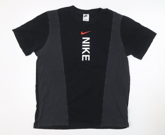 Nike Men's Black Crew Neck Short Sleeve Graphic T-Shirt Size L