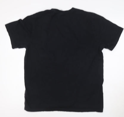 Nike Men's Black Crew Neck Short Sleeve Graphic T-Shirt Size L