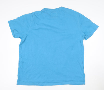 Crew Clothing Company Men's Blue XXL Cotton Crew Neck T-Shirt