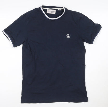 Original Penguin by Munsingwear Men's Navy Crew Neck Cotton T-Shirt Size M