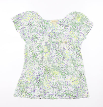 Monsoon Women’s Multicoloured Floral Modal Tunic Blouse Size 10