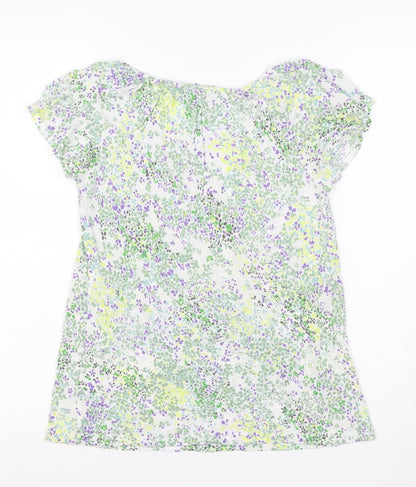 Monsoon Women’s Multicoloured Floral Modal Tunic Blouse Size 10