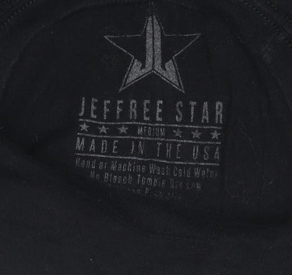 Jeffree Star Women's Black T-Shirt Medium Graphic Short Sleeve