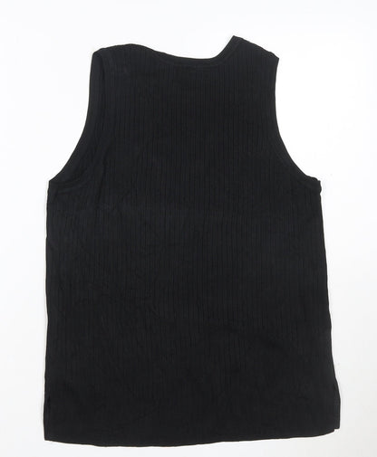 Marks and Spencer Women's Black Sleeveless Knit Tank Top Size 16