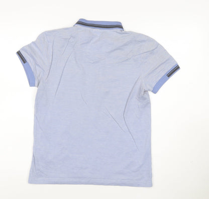 Hugo Boss Men's Blue Slim Fit Polo Shirt Size S Classic Style