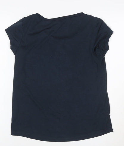 Hard Rock Cafe Women's Navy Small Graphic Short Sleeve T-Shirt