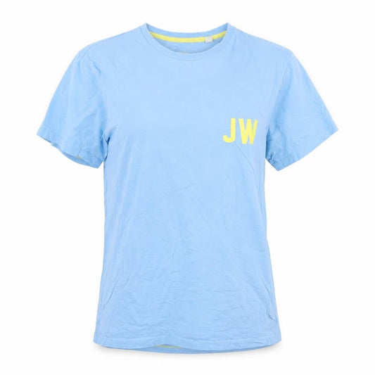 Jack Wills Women's Blue Cotton Crew Neck T-Shirt Size S