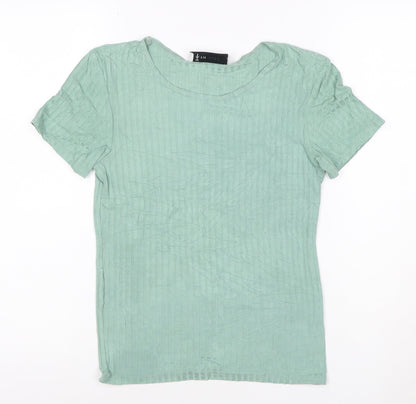 The Terry Women’s Green Short Sleeve Basic T-Shirt Size M