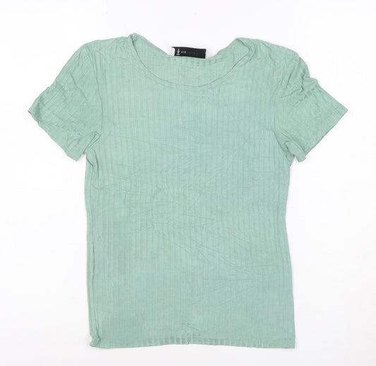 The Terry Women’s Green Short Sleeve Basic T-Shirt Size M
