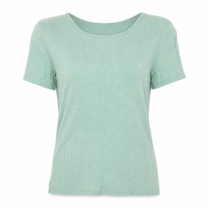 The Terry Women’s Green Short Sleeve Basic T-Shirt Size M