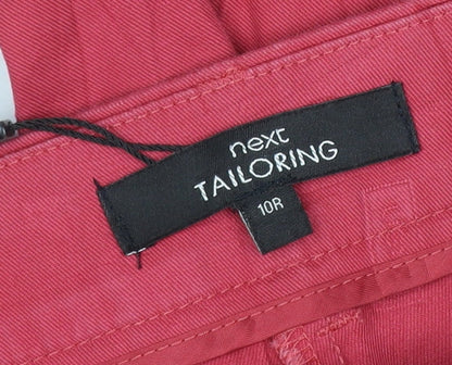 Next Women's Red Tailored Straight Jeans Size 10 Regular