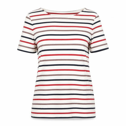 Seasalt Women’s Multicoloured Striped Organic Cotton T-Shirt Size 10
