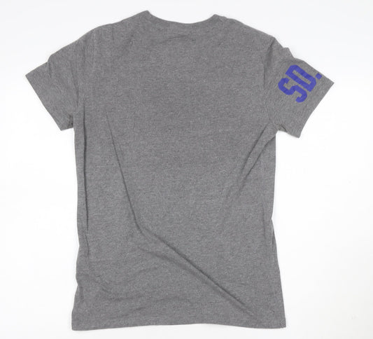 Superdry Men's Grey Short Sleeve Classic Fit Polo M