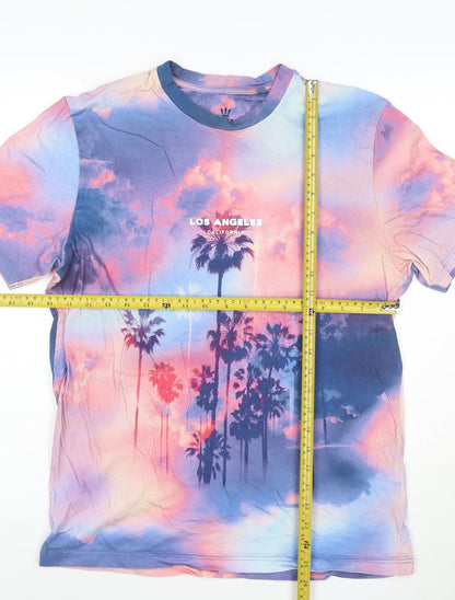 Next Men's Multicoloured Los Angeles Cotton Graphic T-Shirt Medium