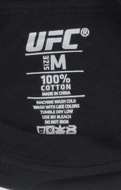 UFC 254 Black Men's Medium Graphic Cotton T-Shirt