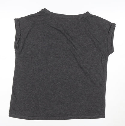 Mint Velvet Women's Grey Basic Jersey T-Shirt Size M