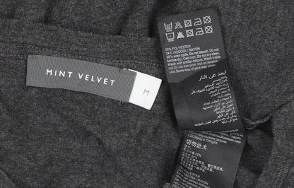 Mint Velvet Women's Grey Basic Jersey T-Shirt Size M