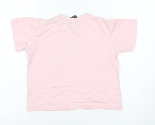 Oxford University Girls Pink T-Shirt 5-6 Years 100% Cotton Casual Tee