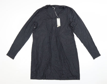 Laura Ashley Women’s Grey Long Sleeve Shift Dress Size 14
