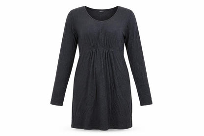 Laura Ashley Women’s Grey Long Sleeve Shift Dress Size 14