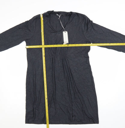 Laura Ashley Women’s Grey Long Sleeve Shift Dress Size 14
