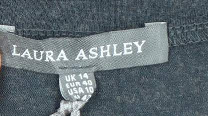 Laura Ashley Women’s Grey Long Sleeve Shift Dress Size 14