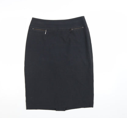 Marks and Spencer Women's Grey Pencil Work Skirt Size 10