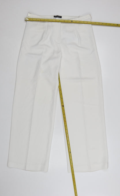 Planet Women White Size 12 Wide-Leg Dress Pants