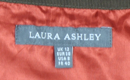 Laura Ashley Women’s Red Check Wool Blend Pencil Skirt Size 12