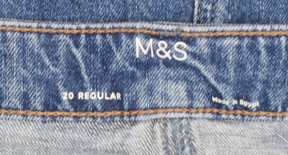 Marks and Spencer Women’s Blue Denim Pencil Skirt Size 20