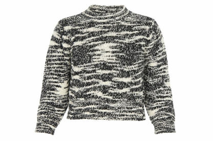 Topshop Women’s Multicoloured Chunky-Knit High Neck Pullover Jumper M